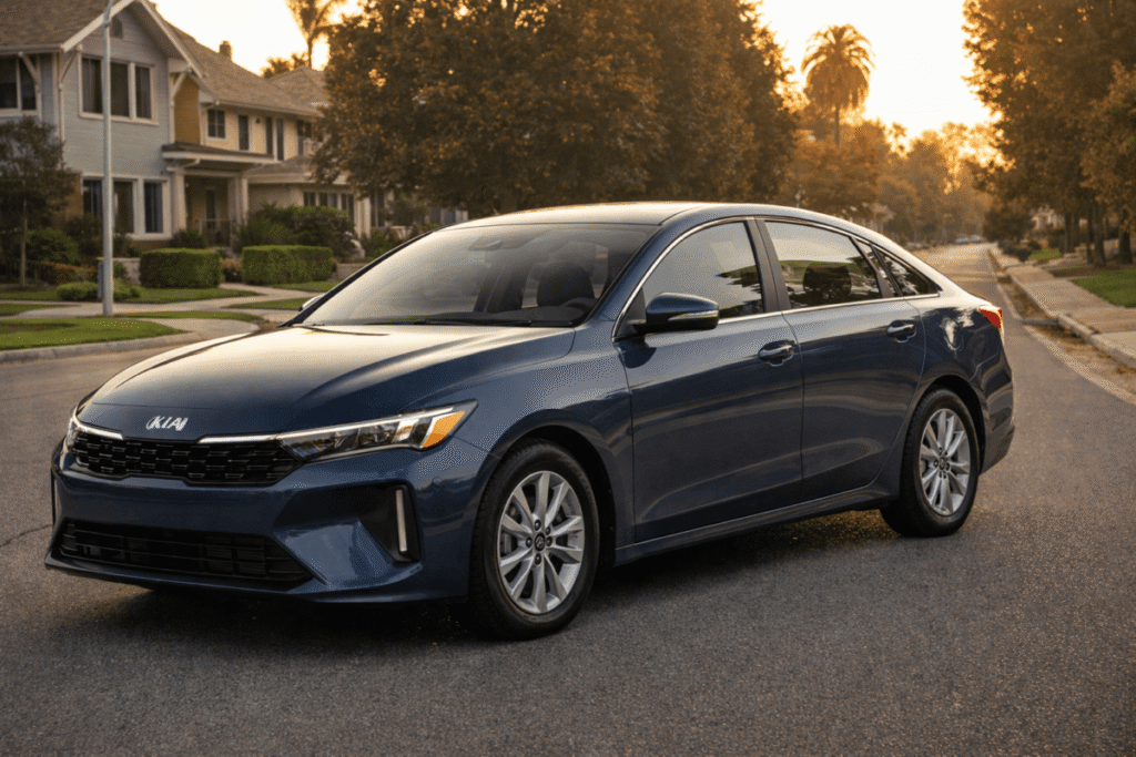 2025 Kia K4 LXS interior dashboard and infotainment display review