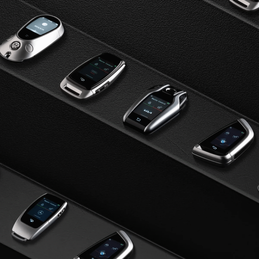 Car key replacement service in the USA with locksmith programming a modern smart key